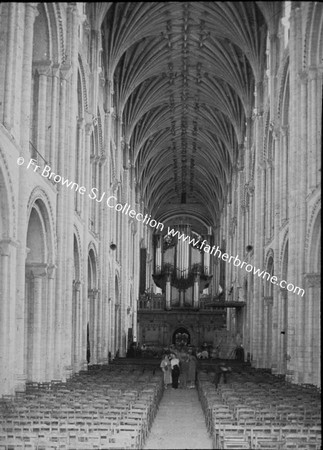 CATHEDRAL NAVE FROM W.